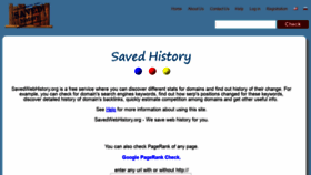 What Savedhistory.net website looked like in 2019 (5 years ago)