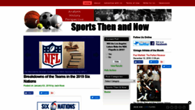 What Sportsthenandnow.com website looked like in 2019 (5 years ago)