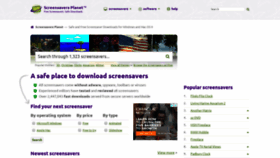 What Screensaversplanet.com website looked like in 2019 (5 years ago)