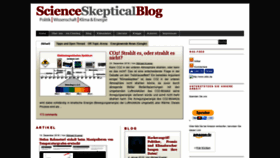 What Science-skeptical.de website looked like in 2019 (5 years ago)