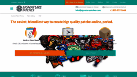 What Signaturepatches.com website looked like in 2019 (5 years ago)