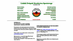 What Strzelectwo.lodz.pl website looked like in 2019 (5 years ago)