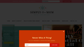 What Simplyathomemom.com website looked like in 2019 (5 years ago)