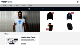 What Store.vuetifyjs.com website looked like in 2019 (6 years ago)
