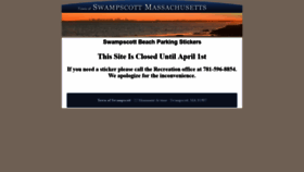 What Swampscottbeach.cityhallsystems.com website looked like in 2019 (5 years ago)
