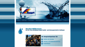 What Sanitaer-heizungstechnik-hengst.de website looked like in 2019 (7 years ago)