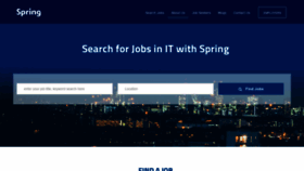 What Spring.com website looked like in 2019 (5 years ago)