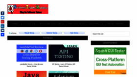What Softwaretestingmaterial.com website looked like in 2019 (5 years ago)