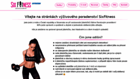 What Sixfitness.cz website looked like in 2019 (5 years ago)