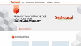 What Seshaasai.com website looked like in 2019 (5 years ago)
