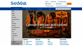 What Sanmar.com website looked like in 2019 (5 years ago)