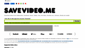 What Savevideo.me website looked like in 2019 (5 years ago)
