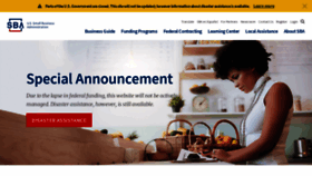 What Sba.gov website looked like in 2019 (5 years ago)