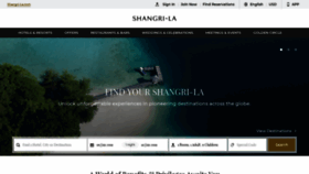 What Shangri-la.com website looked like in 2019 (5 years ago)