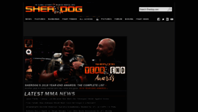 What Sherdog.com website looked like in 2019 (5 years ago)