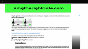 What Singtherightnote.com website looked like in 2019 (5 years ago)