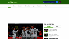 What Soccernews.nl website looked like in 2019 (5 years ago)