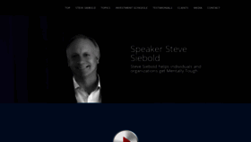 What Speakerstevesiebold.com website looked like in 2019 (5 years ago)