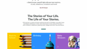 What Smilebox.com website looked like in 2019 (5 years ago)