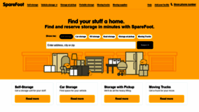 What Sparefoot.com website looked like in 2019 (5 years ago)
