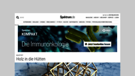 What Spektrum.de website looked like in 2019 (5 years ago)