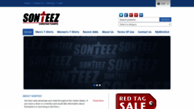 What Sonteez.com website looked like in 2019 (5 years ago)