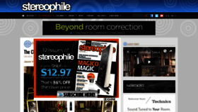 What Stereophile.com website looked like in 2019 (5 years ago)