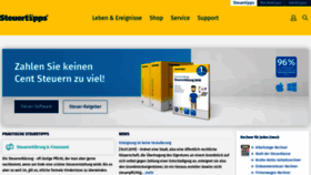 What Steuertipps.de website looked like in 2019 (5 years ago)