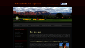What Saturdaygolfleague.com website looked like in 2019 (5 years ago)