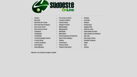 What Sudoesteonline.com.br website looked like in 2019 (5 years ago)
