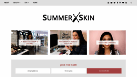 What Summerxskin.com website looked like in 2019 (5 years ago)