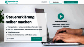 What Steuererklaerung.de website looked like in 2019 (5 years ago)