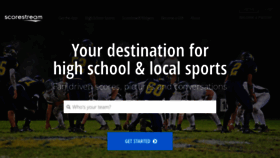What Scorestream.com website looked like in 2019 (5 years ago)