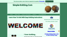 What Simple-knitting.com website looked like in 2019 (5 years ago)