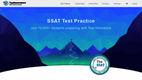 What Ssatpracticetest.com website looked like in 2019 (5 years ago)