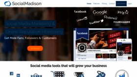 What Socialmadison.com website looked like in 2019 (5 years ago)