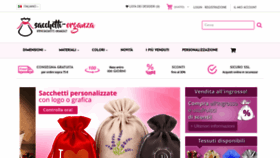 What Sacchetti-organza.it website looked like in 2019 (5 years ago)