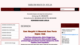 What Sablonkaosdijogja.com website looked like in 2019 (5 years ago)