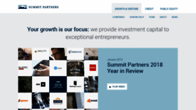 What Summitpartners.com website looked like in 2019 (5 years ago)