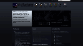 What Stellarium.org website looked like in 2019 (5 years ago)