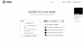 What Socket.io website looked like in 2019 (5 years ago)