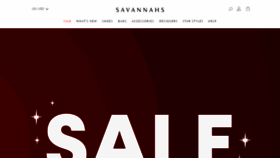What Shopsavannahs.com website looked like in 2019 (5 years ago)