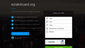 What Scratchcard.org website looked like in 2019 (5 years ago)