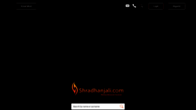 What Shradhanjali.com website looked like in 2019 (5 years ago)
