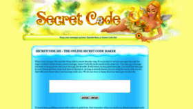 What Secretcode.me website looked like in 2019 (5 years ago)