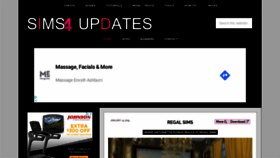 What Sims4updates.net website looked like in 2019 (6 years ago)