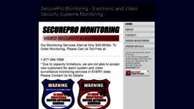What Securepromonitoring.com website looked like in 2019 (5 years ago)