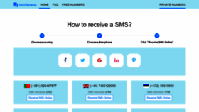 What Smsreceive.eu website looked like in 2019 (5 years ago)