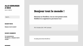 What Serrurier-a-nice.fr website looked like in 2019 (5 years ago)