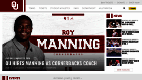 What Soonersports.com website looked like in 2019 (5 years ago)